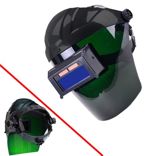 Pro solar auto darkening len welding helmet semi-open face shield mask black for sale