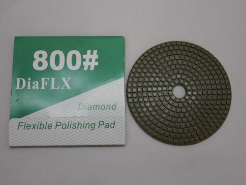 DiaFLX Diamond flexible Polishing Disc Pad # 800 grit 5&#034; velcro backed