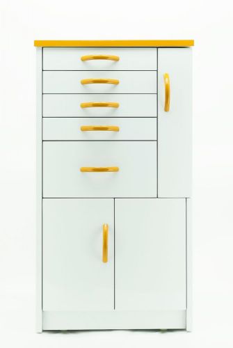 Dental medical lab mobile storage cabinet cart multifunctional drawers w/ wheels for sale