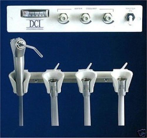 Dci panel flush mount dental delivery unit 3 handpiece auto &amp; syringe for sale