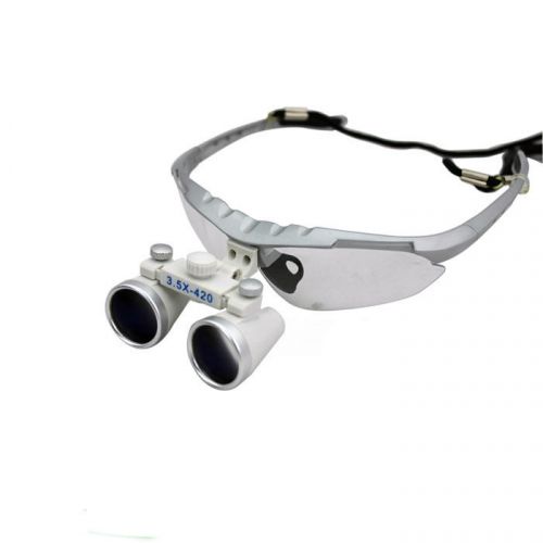 Surgical binocular loupes 3.5x 420mm magnifying glasses lens for dental lab for sale