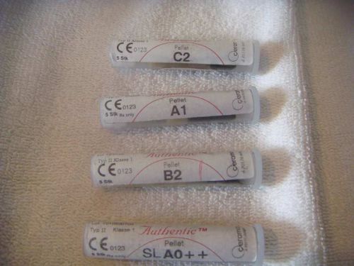 Lot of used vials authentic porcelain ingots - c2, a1, b2, sla0++ for sale