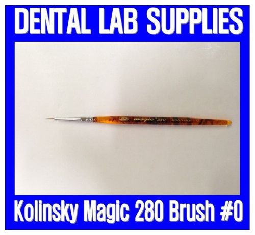 NEW Dental Lab Porcelain Build Up Kolinsky Magic 280 Brush #0 - Us Seller