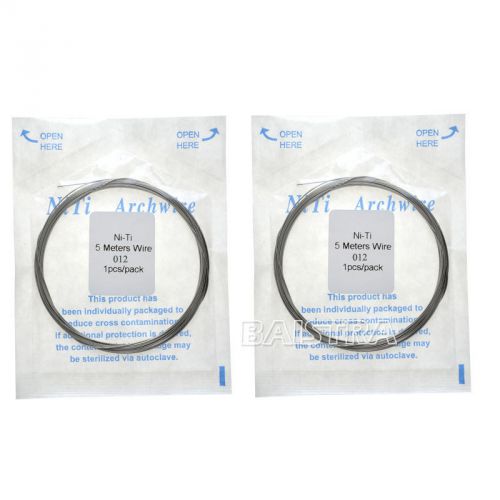 1 Pack Dental Orthodontic Super Elastic Niti Long Archwire Round Wires 0.012&#034;5M