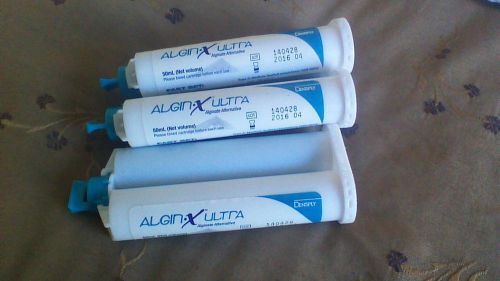 3x50ml AlginX Ultra Medium Body Dental Impression Material Dentsply Exp: 2016-04
