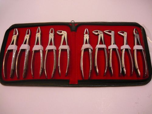 BRAND NEW DENTAL EXTRACTING FORCEPS UPPER AND LOWER GERMAN QUALITY INSTRUMENTS.