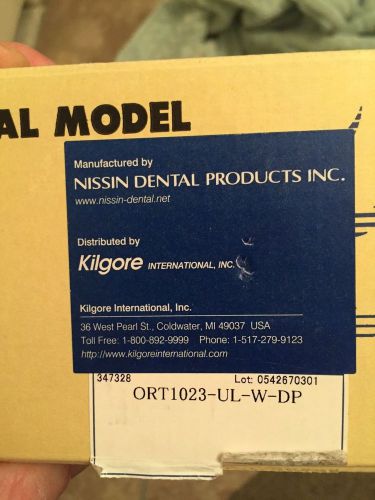 KILGORE INTERNATIONAL ORTHO TYPODONT MODEL ORTH1023-UL-W-NP