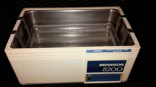 Branson 8200 Bransonic Ultrasonic Cleaner B8200R-1 w/ Hang Basket