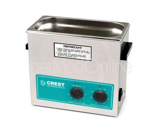Crest 0.75 Gal. Heated Benchtop Ultrasonic Cleaner w/Mechanical Timer, CP230HT