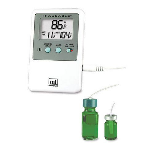 Hi-lo alarm thermometer - with external 5ml vaccine bottle 1 ea for sale