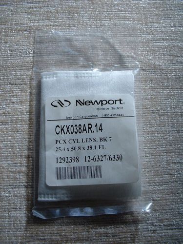 Newport, plano-convex bk7 cylindrical lens, 25.4x50.8mm, 430-700nm (ckx038ar.14) for sale