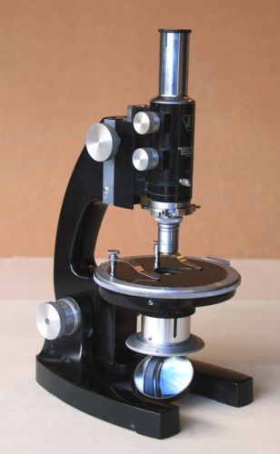 Bausch &amp; lomb vintage model li-2 petrographic polarizing pol lab microscope 1953 for sale