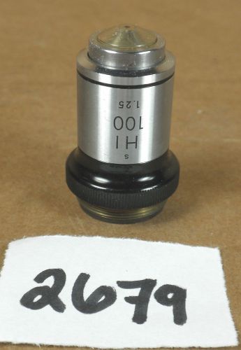 Nikon HI 100 1.25 Microscope Objective Lens