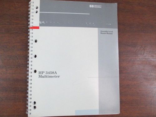 HP Assembly Prepair Manual 3458A Multimeter, Original