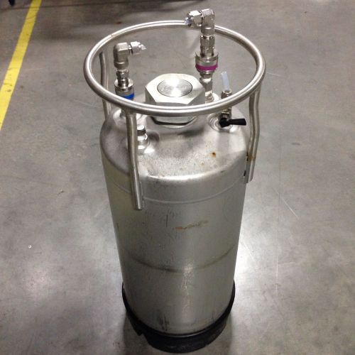 5 Gallon Stainless Steel Pressure Canister Can Assembly Tank Keg Alloy W/disc