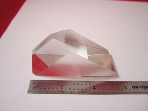 OPTICAL PRISM MIL SPEC + PLATED SECTION [chip on top] LASER OPTICS BIN#1E-30 v
