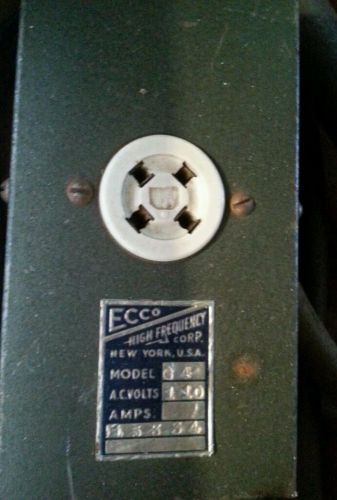Ecco  High Frequency Corp. Model: G4; A. Power Supply; 110 V.; 15334;  WOW!