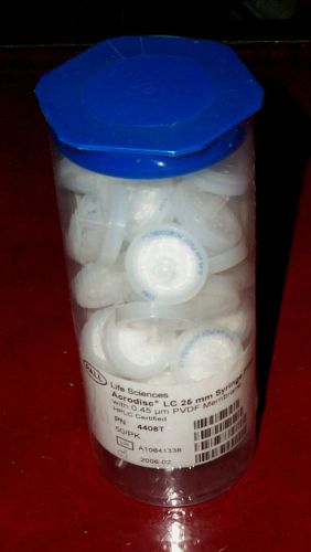 Pall acrodisc syringe filters 4408t 25 mm pvdf 0.45 micron for sale