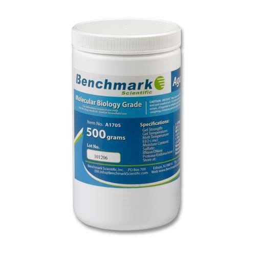 Benchmark scientific a1705 agarose le powder, 500g container for sale