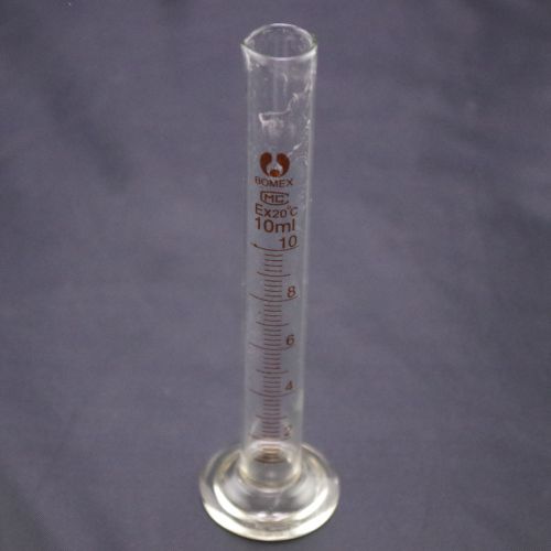 Graduated cylinder measuring 10ml lab glass new x24 for sale