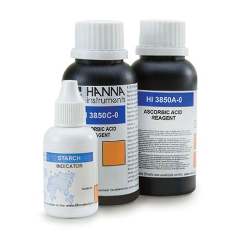Hanna instruments hi3850-100 ascorbic acid reagent set, 100 tests for sale