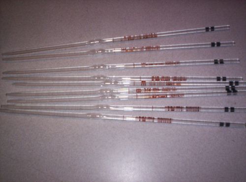 9 pcs new kimax pipets: 1/2ml, b,no.37000 for sale