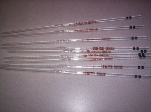 9 pcs New Kimax pipets: 1/2ml, B,No.37000