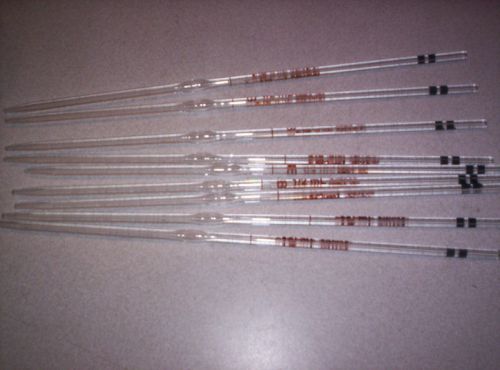 9 pcs New Kimax pipets: 1/2ml, B,No.37000