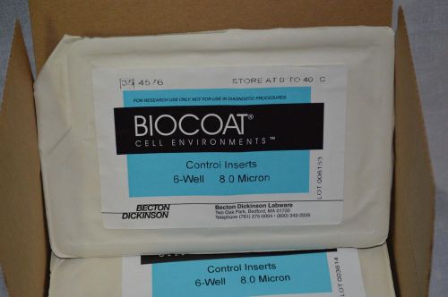 Biocoat cell environments control inserts 6-well 8.0 micron 354576 for sale