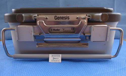 Baxter genesis #cd1-5b half-length sterilization container- no basket- used for sale
