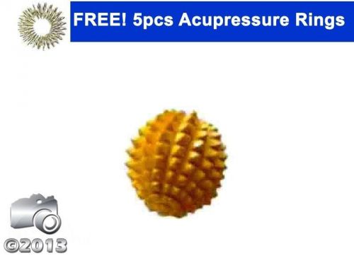 Acupressure wooden energy pyramidal ball messager exercise +free 5 pc sujok ring for sale