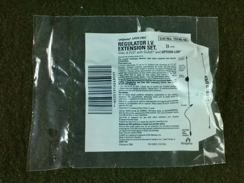 Lifeshield latex free regulator i.v. extension set 19140 box of 48 for sale