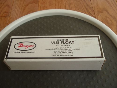 Dwyer instruments VFB-66-SSB Visi-Float Flow Meter, 4&#034; SCALE, 1-10 LPM AIR !NEW!