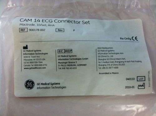This is GE Connector Set, ECG, CAM14-AM5-AM4, Mactrode, AHA, 10/set