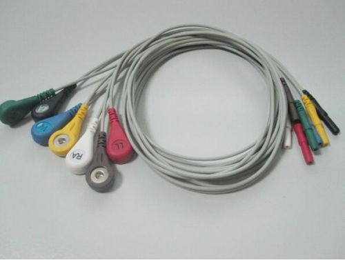 New din ECG lead wire, 7 leads, snap, AHA/ IEC YLH823EO/YLH833EO