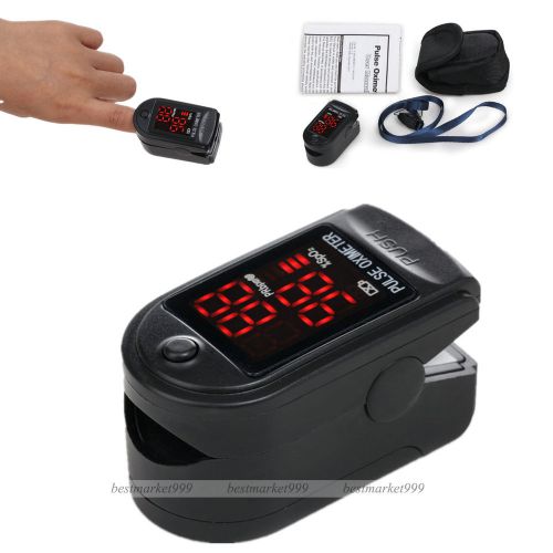 Black fingertip pulse oximeter,blood oxygen saturation,spo2 monitor,pr,cms50dl for sale