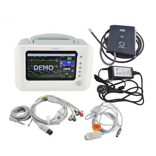 6 inch active color TFT 6-Parameter Patient Monitor, Printer optional