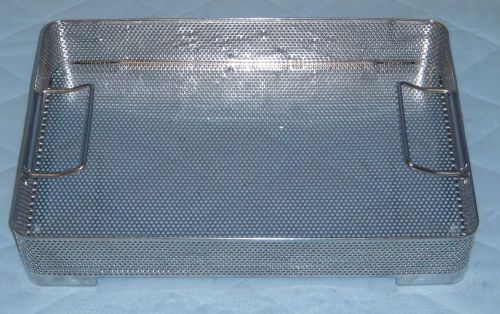 Stainless Steel Sterilizer Basket w/Handles 16 1/2&#039;&#039; x 11&#039;&#039; x 3 1/2&#039;&#039;