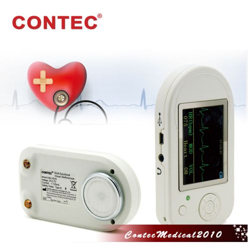 CONTEC Multi-function Visual Electronic Stethoscope ECG Spo2 + PC software VESD