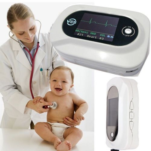 CMS-VE Visual Electronic Visual Stethoscope CE + Pediatric SpO2 probe EKG ECG PR