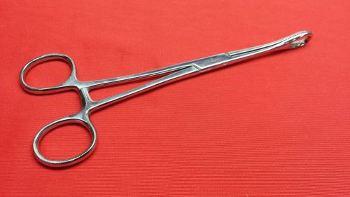 5 NEW STAINLESS STEEL SPONG HOLDING FORCEPS 7&#034; SERRATED