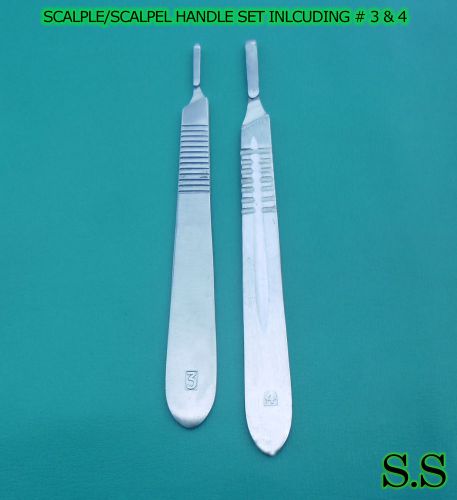 SCALPEL HANDLE SET INLCUDING # 3 &amp; 4
