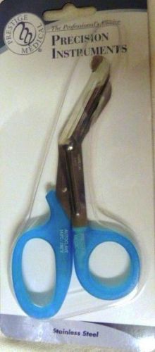 Medical scissors 5.5 utility shears emt ems nurse frost peacock blue handles new for sale