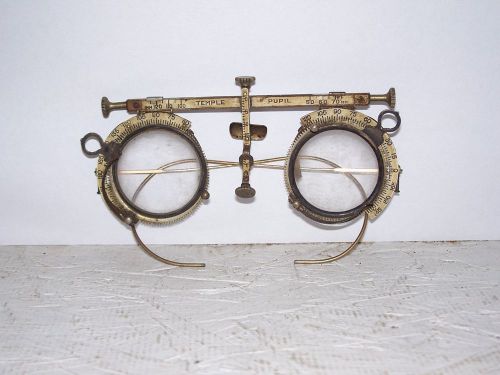 Old vintage ophthalmologist trial lens frame steampunk use eye doctors office nr for sale