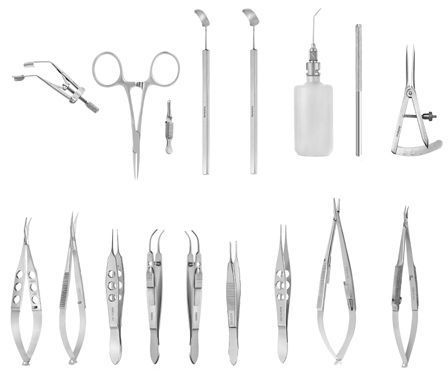 17 pc o.r grade strabismus eye micro minor surgery ophthalmic set kit for sale