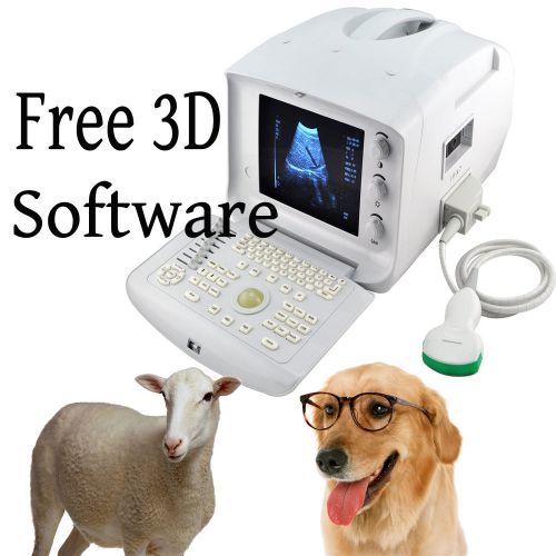 Ce veterinary vet ultrasound scanner with convex probe dog,cat + 3d software for sale
