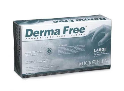 10 Boxes of Microflex DF-850M Derma Free Powder Free Vinyl Gloves Sz MED