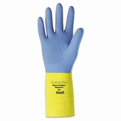 Ansellpro Chemi-Pro Neoprene Gloves, Blue/Yellow, Size 10 (ANS22410)