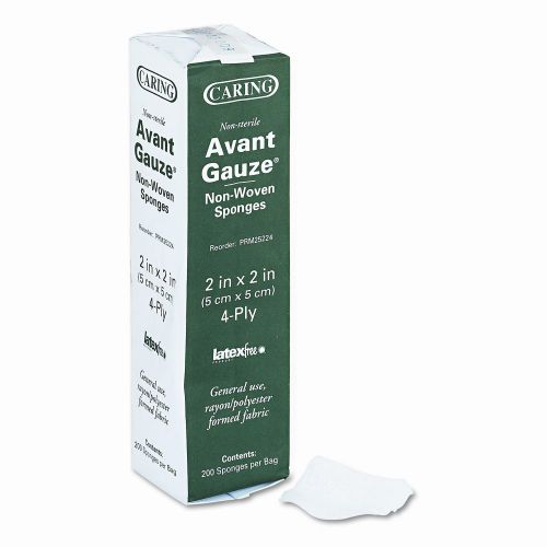 Medline gauze sponges, 2 x 2, 4-ply, nonsterile, 200 sponges per box set of 3 for sale