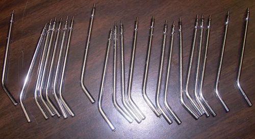 Dental suction tube ends   lot of 22   30-day guarentee for sale